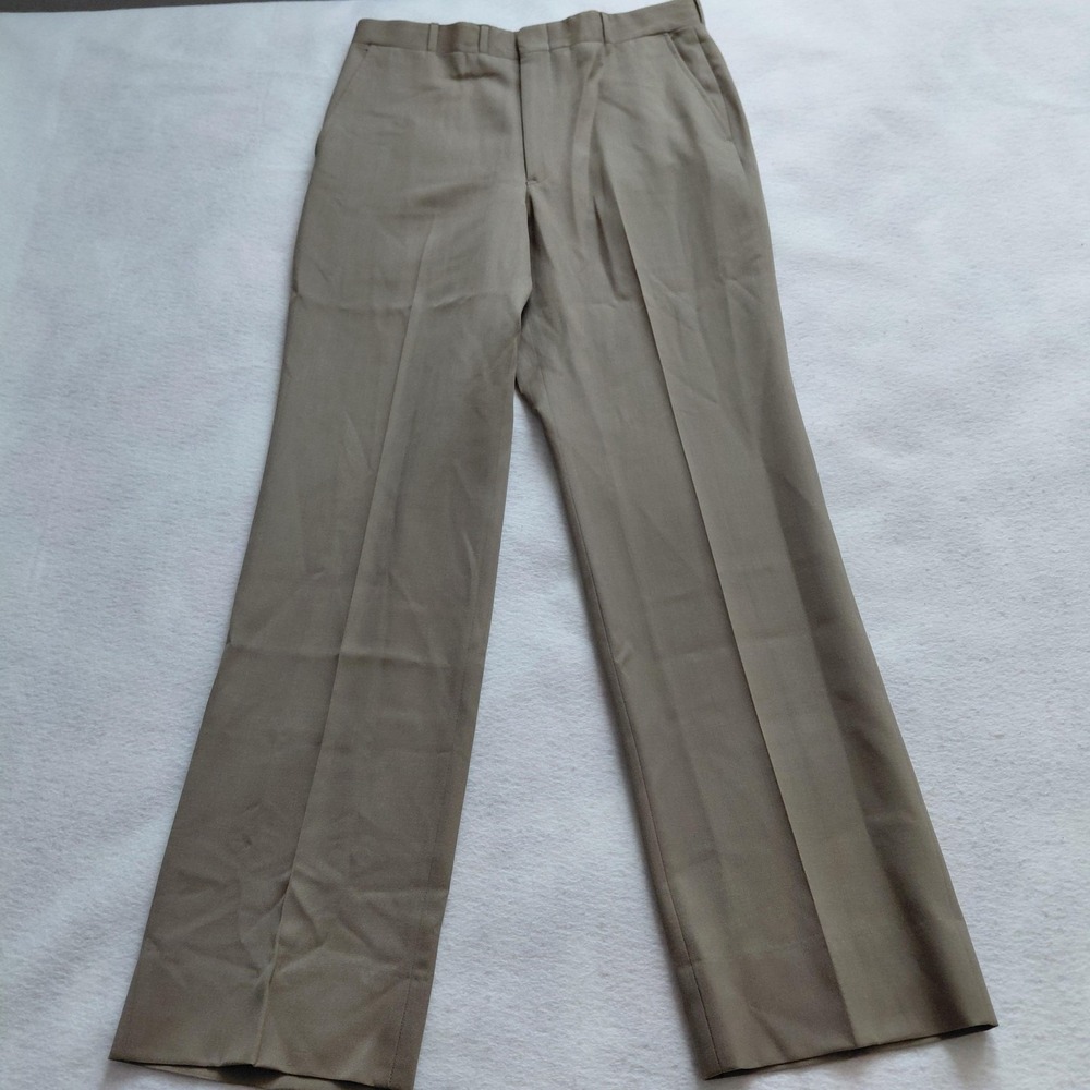 Corbin Nordstrom Mens Khaki Dress Pants 30 Straight Leg Trouser Work Casual USA